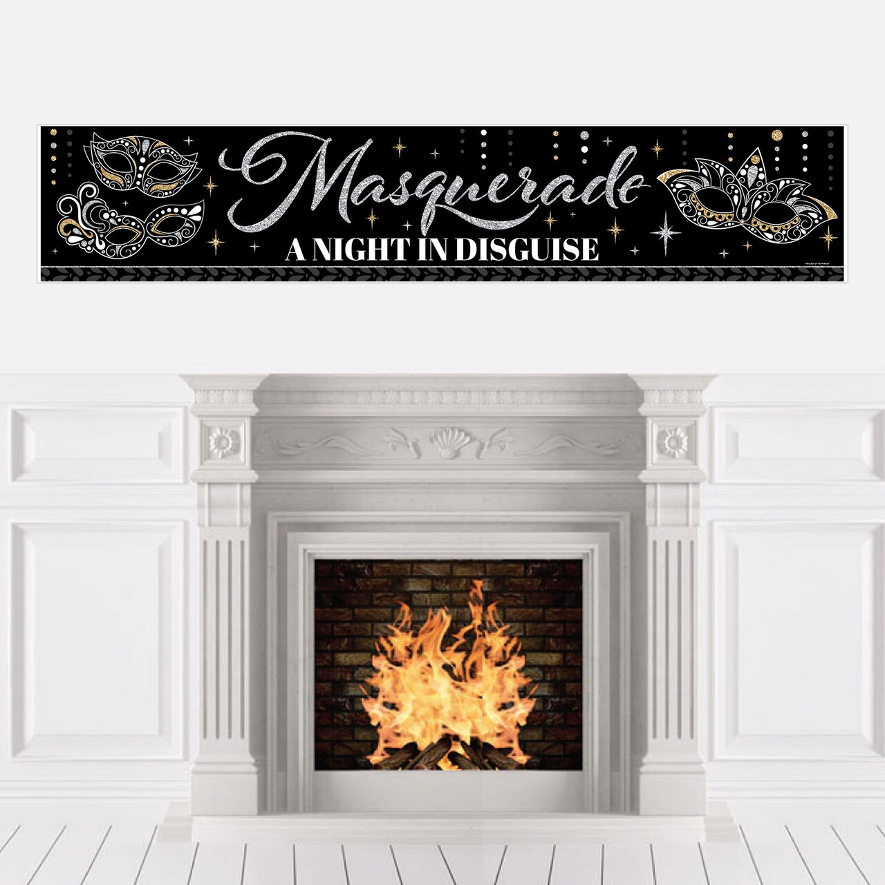 Big Dot of Happiness Masquerade - Mask Party Decorations Party Banner